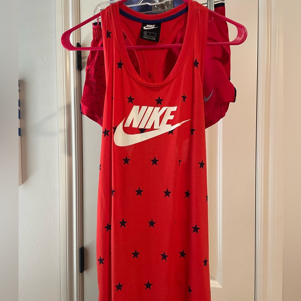 Nike tank and gym shorts